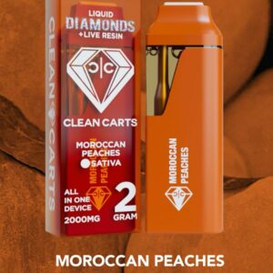 Clean Carts Moroccan Peaches Yellow Edition Disposable - Sativa