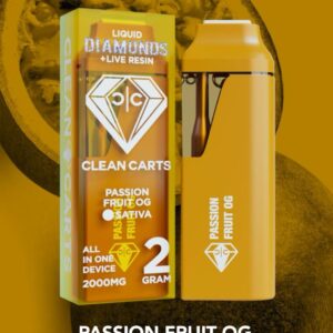 Clean Carts Passion Fruit OG Yellow Edition Disposable - Sativa