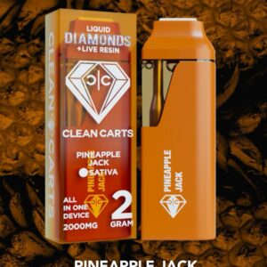Clean Carts Pineapple Jack Yellow Edition Disposable - Sativa