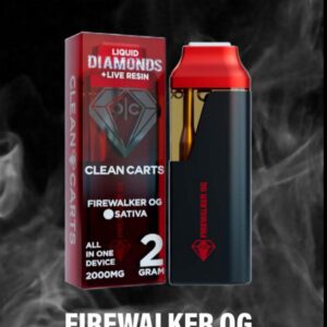 Clean Carts FireWalker OG T100 2g Disposable - SATIVA