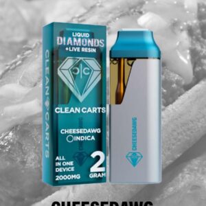 Clean Carts Cheese Dawg T100 2g Disposable - INDICA